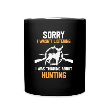 Sorry i wasn't listening i was thinking about Hunt - Tasse einfarbig - Schwarz - Vorne