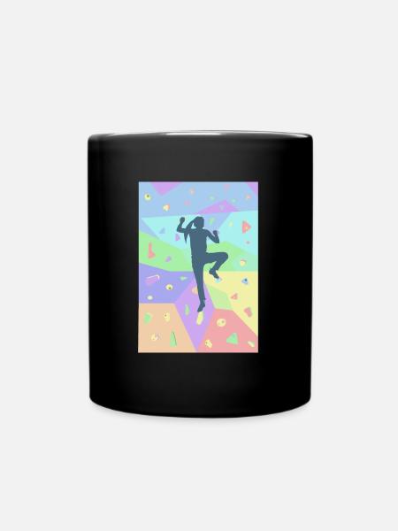 Bouldern Kletterer Geschenk Kletterwand Boulderer - Tasse einfarbig - Schwarz