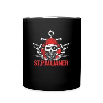 St. Paulaner Hamburg Fan St Pauli Fußball Trikot - Tasse einfarbig - Schwarz - Vorne