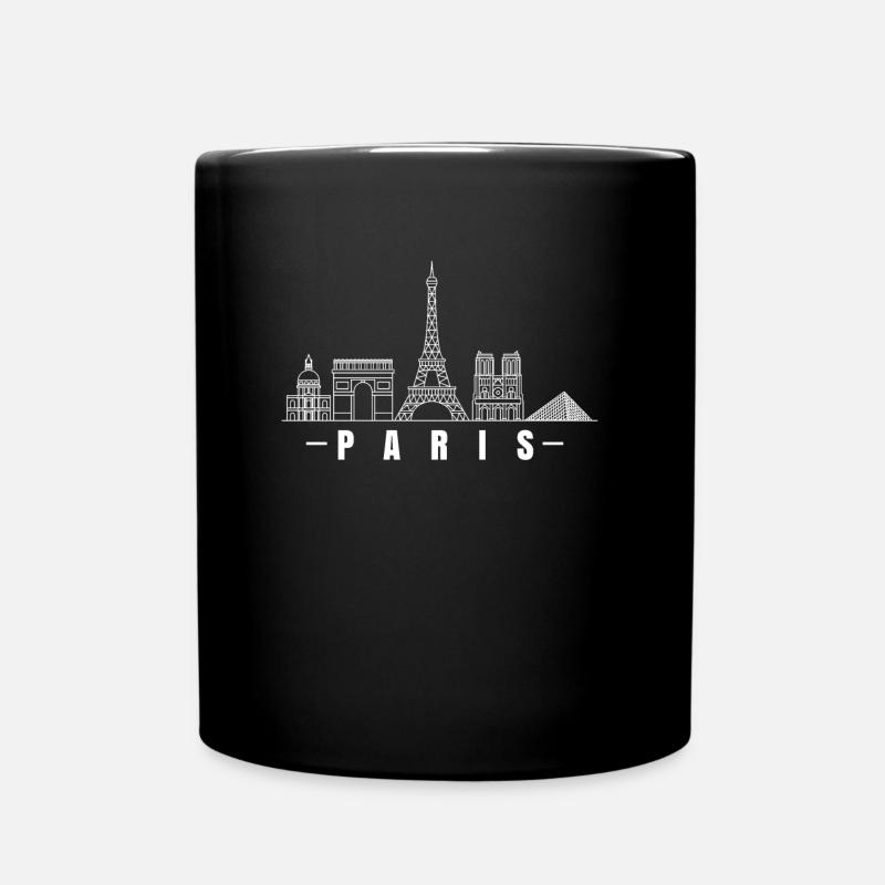 Paris Souvenir Tour Eiffel France Louvre - Mug uni - noir