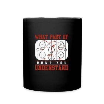 Ice Hockey Tactics Coach Funny Gift Ice Hockey - Full Colour Mug - black - Front