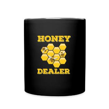 Honey Dealer Gift Honey Beekeeper Honeybees - Tasse einfarbig - Schwarz - Vorne