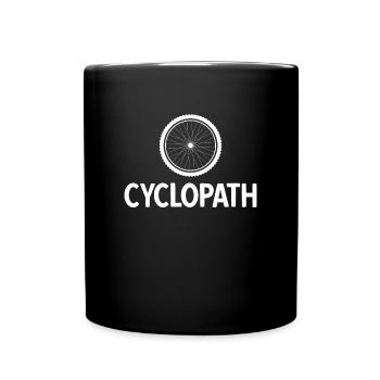 Cyclopath Funny Saying Cycling Cycling - Full Colour Mug - black - Front