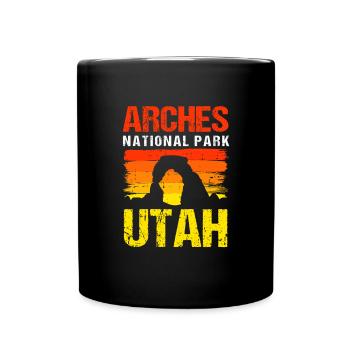 Parc national des Arches utah - Mug uni - noir - Devant
