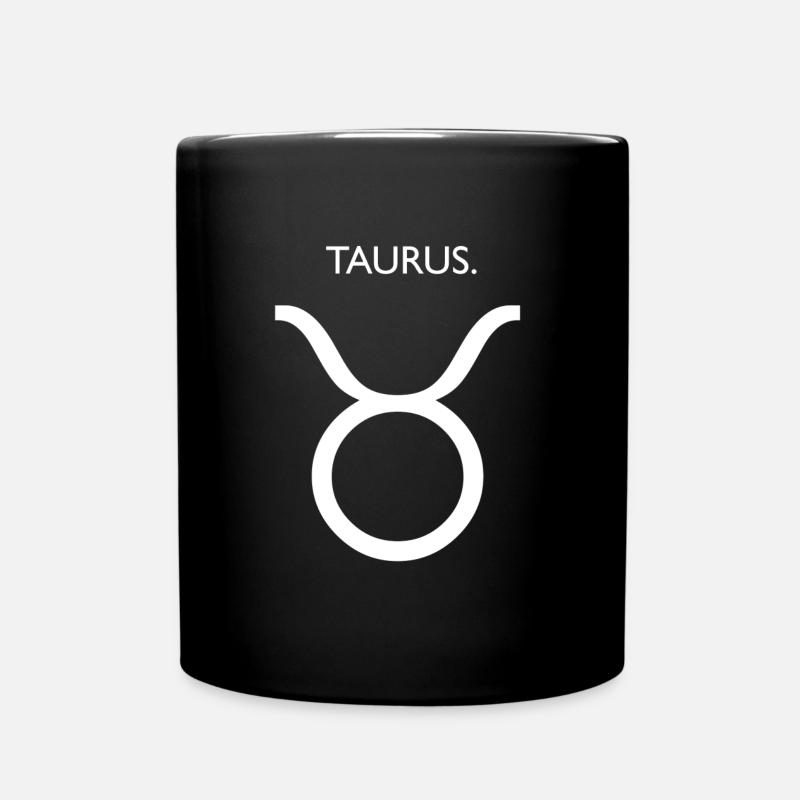 Taureau Taureau Signe du zodiaque - Mug uni - noir