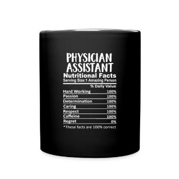 Physician Assistant Doctor Nurse Assistants - Full Colour Mug - black - Front