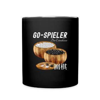 Go Spieler der Extraklasse - Tasse einfarbig - Schwarz - Vorne