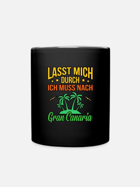 Gran Canaria - Tasse einfarbig - Schwarz