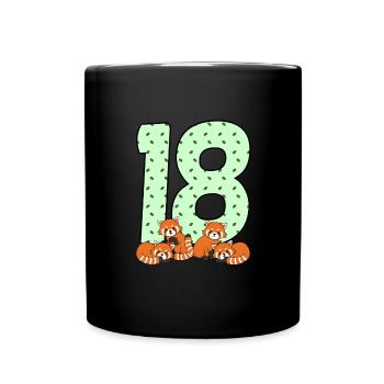 18th birthday - Full Colour Mug - black - Front