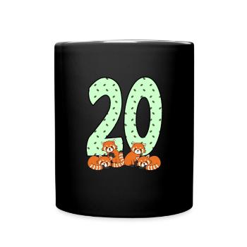 20th birthday - Full Colour Mug - black - Front