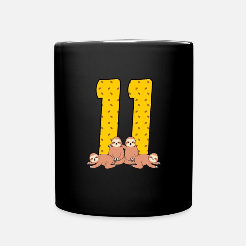 11. Geburtstag - Tasse einfarbig - Schwarz