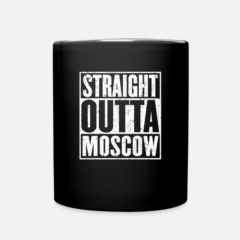 Straight Outta Moskau Vintage - Tasse einfarbig - Schwarz