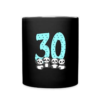 30th birthday - Full Colour Mug - black - Front