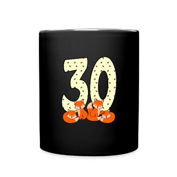 30th birthday - Full Colour Mug - black - Front