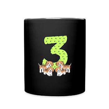 3rd birthday - Full Colour Mug - black - Front
