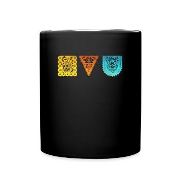 Dias de los Muertos Mexiko Feiertag - Tasse einfarbig - Schwarz - Vorne