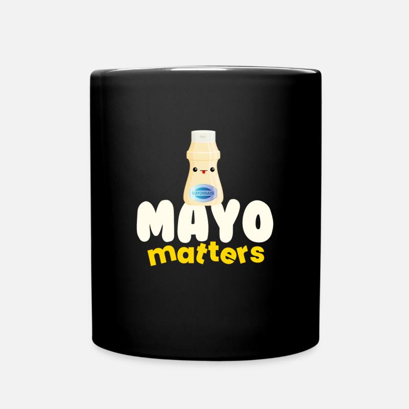 Mayo Matters Mayonnaise Sauce BBQ Grill - Mug uni - noir