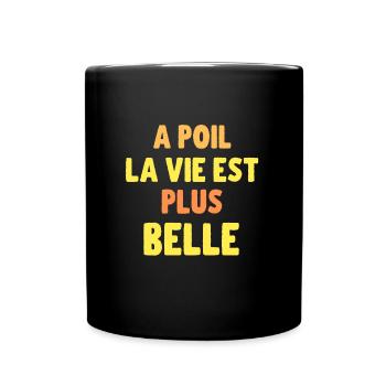 Cadeau humour naturiste homme et femme - Mug uni - noir - Devant