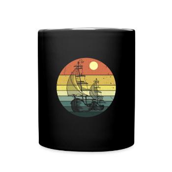 Sailor Gift Voilier Voilier Voilier - Mug uni - noir - Devant