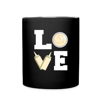 J’adore la mayonnaise mignonne cadeau d’épices - Mug uni - noir - Devant