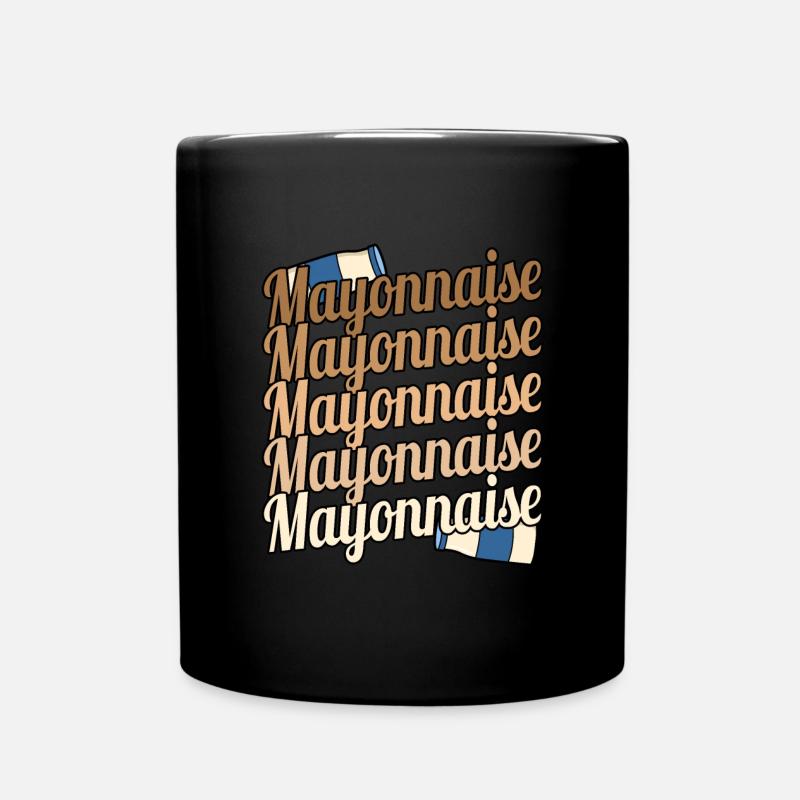 Idée cadeau Love Mayonnaise Spices - Mug uni - noir