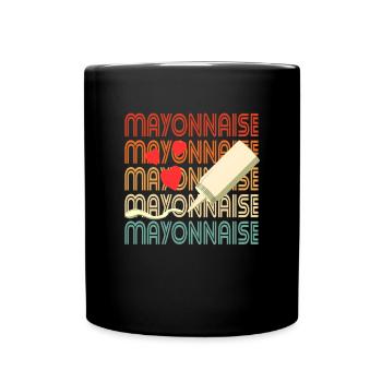 Love Mayonnaise Squeeze Gift - Full Colour Mug - black - Front