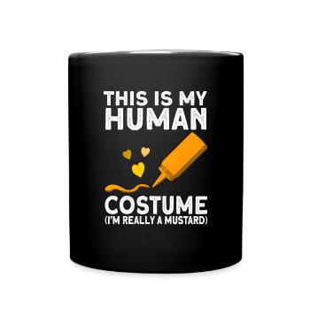 Mustard costume gift - Full Colour Mug - black - Front