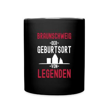 Braunschweig - Tasse einfarbig - Schwarz - Vorne