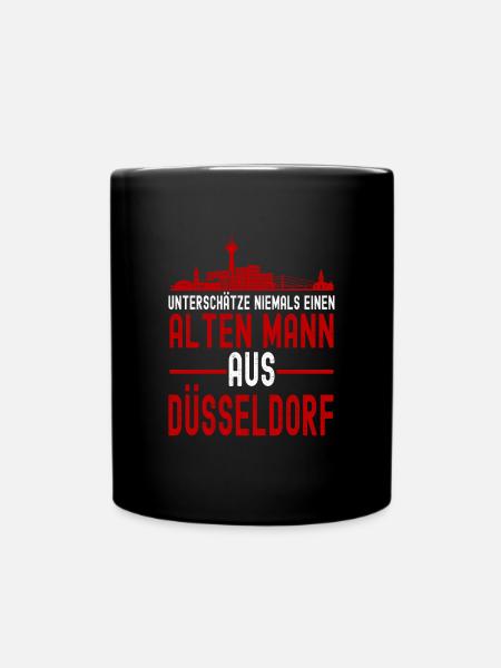 Düsseldorf - Tasse einfarbig - Schwarz