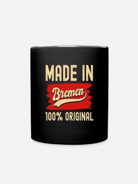 Bremen - Tasse einfarbig - Schwarz