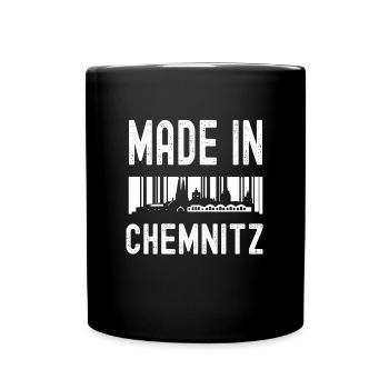 Chemnitz - Tasse einfarbig - Schwarz - Vorne