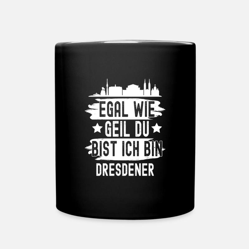 Dresden - Tasse einfarbig - Schwarz