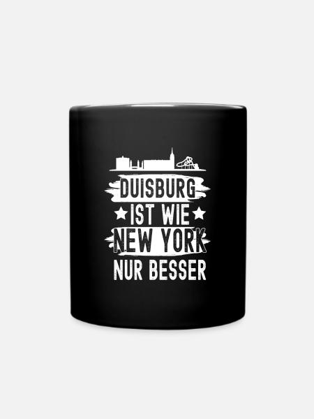 Duisburg - Tasse einfarbig - Schwarz