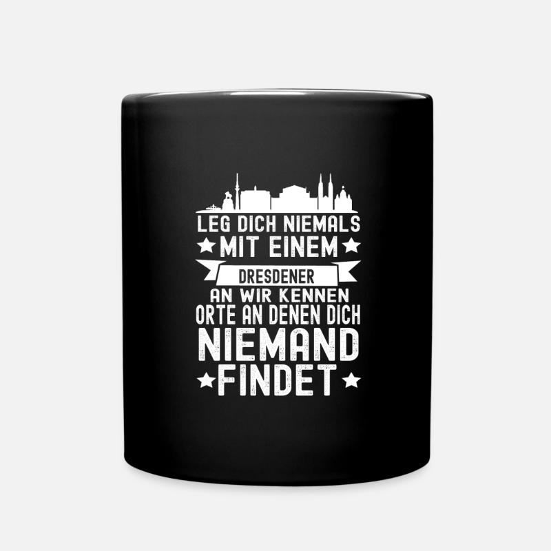 Dresden - Tasse einfarbig - Schwarz