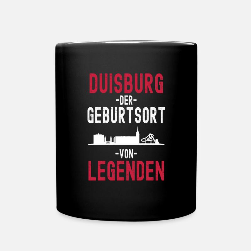 Duisburg - Tasse einfarbig - Schwarz