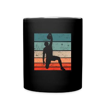 Weightlifting Weight Training Sport Fitness Trainer - Full Colour Mug - black - Front