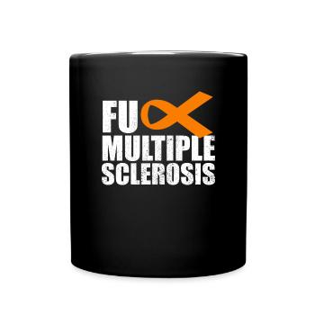 Fick Multiple Sklerose Ribbon MS Warrior MSfick ms - Tasse einfarbig - Schwarz - Vorne