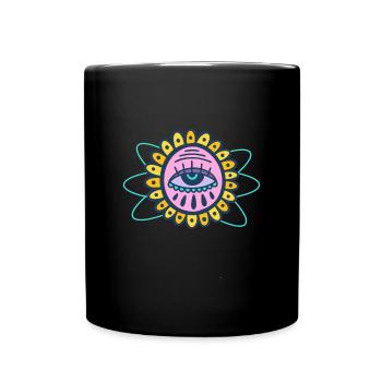 Third Eye Meditation Yoga Yogi - Full Colour Mug - black - Front
