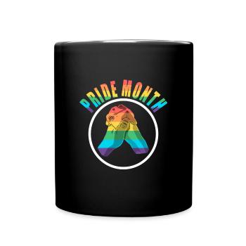 Pride Month - LGBT Gay Pride Transgender Community - Full Colour Mug - black - Front