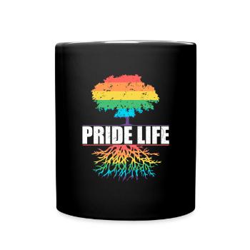 Pride Life - LGBT Gay Pride Month Community - Full Colour Mug - black - Front