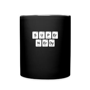 Éléments de tableau périodique super nerdy - Mug uni - noir - Devant