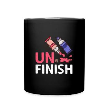 Unfinish Painting Colors Drawing Painting Art - Full Colour Mug - black - Front