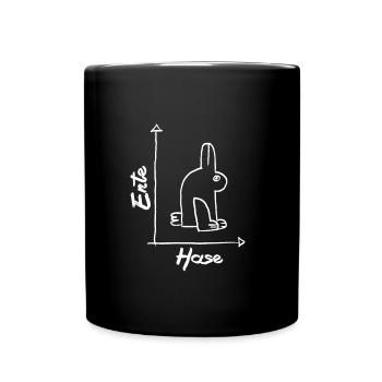 Math Duck Rabbit Mathematics Lessons Fun - Full Colour Mug - black - Front