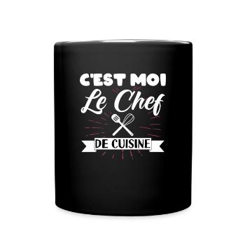 Chef Cuisine Cuisinier Cuisinière Humour C'est Moi - Mug uni - noir - Devant