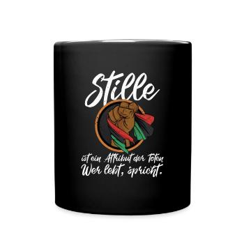 Afrika Gleichheit Freiheit Menschenrechte - Tasse einfarbig - Schwarz - Vorne