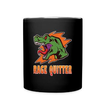 Gamer Rage Quit Dinosaur - Full Colour Mug - black - Front
