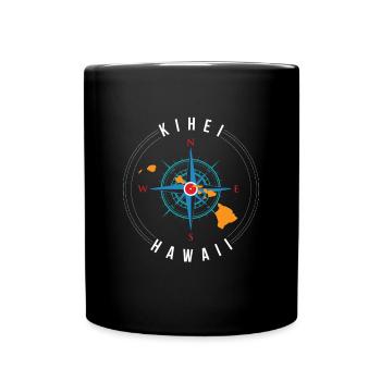 Kihei Hawaii Beach Holiday Surfer - Full Colour Mug - black - Front