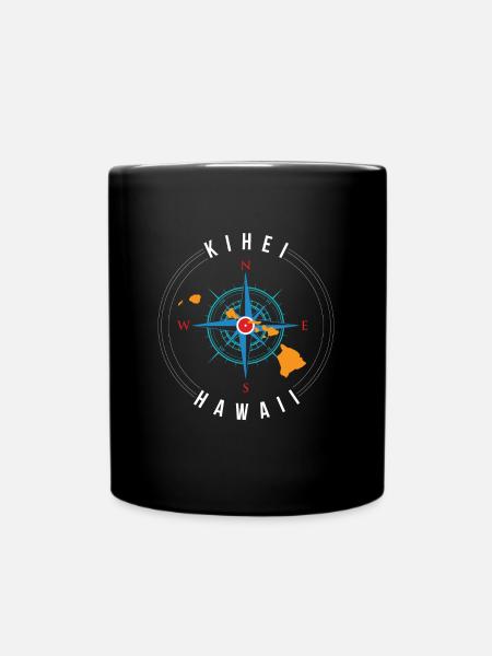 Kihei Hawaii Beach Vacances Surfeur - Mug uni - noir