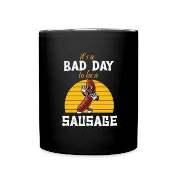 Hot Dog - Tasse einfarbig - Schwarz - Vorne