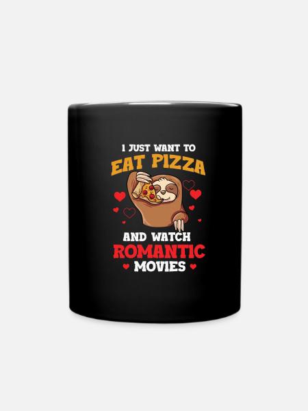 Faultier - Tasse einfarbig - Schwarz